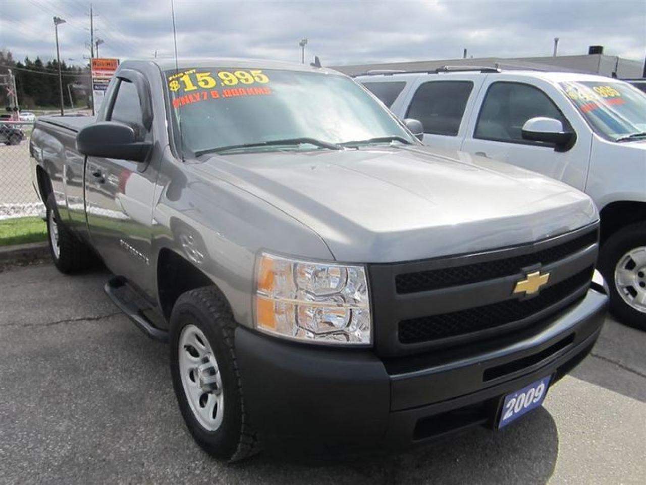 Used 2009 Chevrolet Silverado 1500 REG CAB V8 4 NEW TIRES/TONNEAU/TOW/BEDLINER for sale in Orangeville, ON
