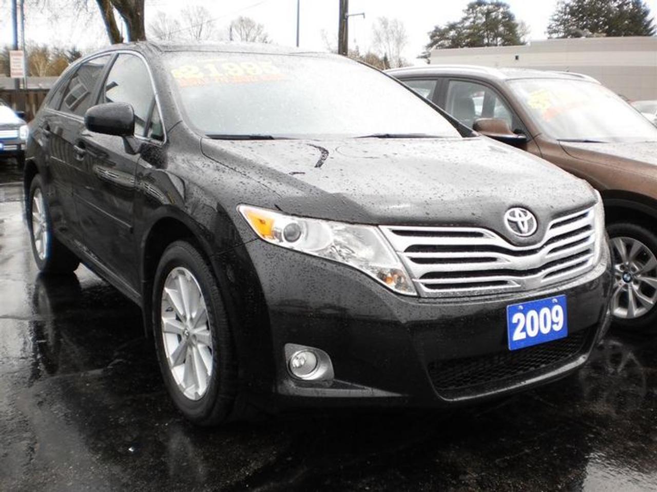 2.7L. 4 CYL.  2009 TOYOTA VENZA WITH GREY LEATHER INTERIOR,FOG LIGHTS, SAT RADIO,WITH FWD.  30 Years in business, A+ BBB rated company, 200 units in stock, 2 locations.  Home of the Warranty for Life, full service department, on the spot financing.    Bad credit welcomed.    Winner of Reader Choice Award for the best dealer in the Listowel area.   Winner Of Business Of The Year Award from the North Perth Chamber Of Commerce!   Free carproof or carfax.    No extra fees no extra costs.    All prices + HST & Licensing.    Save money!   (Thanks for shopping at STOP23 AUTO SALES LTD).