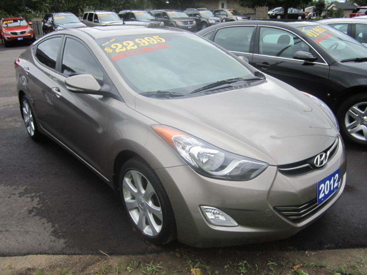 Used 2012 Hyundai Elantra LIMITED NAV SUNROOF LEATHER for sale in Orangeville, ON