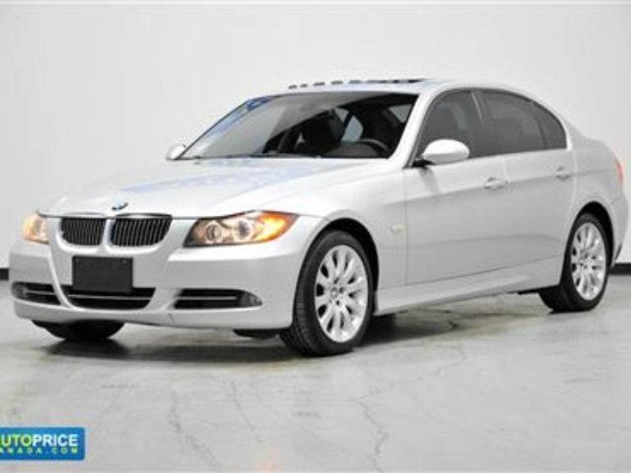 335I XENONS LEATHER SUNROOF!!!!. This vehicle DOES QUALIFY for our CERTIFIED SERIES! This vehicle is LOADED with the following options -- 3.0L 6 Cyllinders ENGINE with automatic Transmission premium pkg sunroof pwr seat Heated Seats for passenger and driver Leather seating Keyless Entry push button start Heated Mirrors Traction Control Xenon headlights Fog Lights Alarm CD player Full Pwr Group and more!!! 2 Locations & 100s of Used Cars! Easy online credit application at autopricecanada.com! Bad Credit car loans available (oac). Get pre-approved before you buy. Locations in Toronto and London Ontario. Free CarProof Vehicle History Reports Ontario Safety Certificate E-test and warranty with every used vehicle! We have an A+ rating with the Better Business Bureau. For your new used cars used trucks used SUVs or used minivans in the Mississauga London Kitchener Sarnia and Chatham region shop at autopricecanada.com! All AutoPrice Canada locations have full in-house auto service centers with licensed mechanics. Auto repairs include oil changes; tire sales and service; mechanical inspections and most major auto repair work. Price includes Ontario Safety Certificate E-test P.D.I. free Carproof report full vehicle detail free 30 day warranty and $5.00 OMVIC Fee. Taxes and Licensing are extra.! Trust your Dealer! We service what we sell! Trade ins welcome. Free transfers between dealerships.* (please call our car sales associates for details).