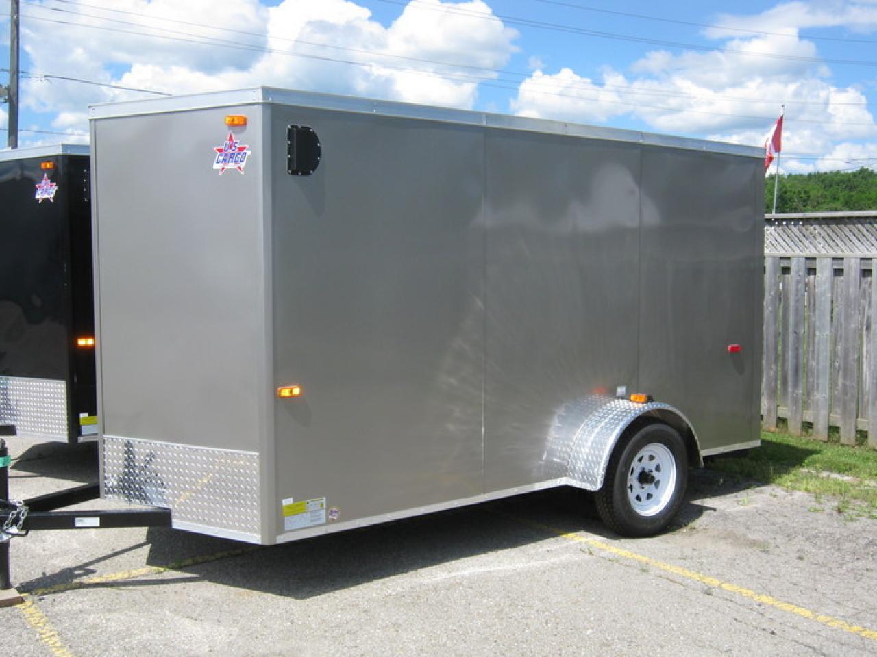 New 2015 US Cargo Utility Trailer V-Nose, Rear Ramp Door for sale in Georgetown, ON
