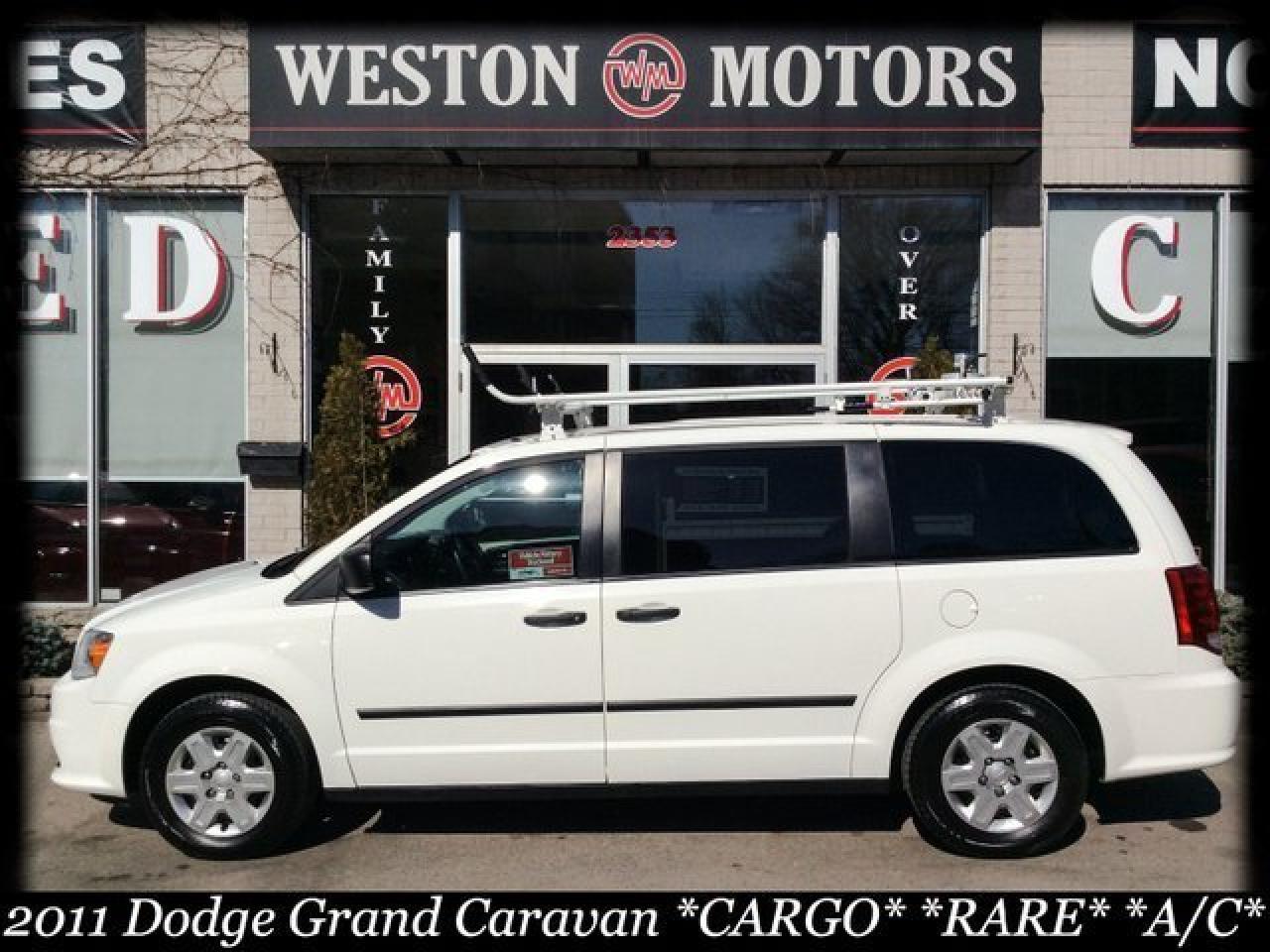 2011 Dodge Grand Caravan CARGO* RARE* V6* A/C* ACC FREE* SLEVING/ROOF RACKS