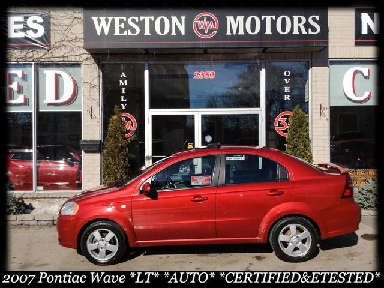 2007 Pontiac Wave LT* AUTO* CERT&ETESTED* LOW KMS* SUNROOF