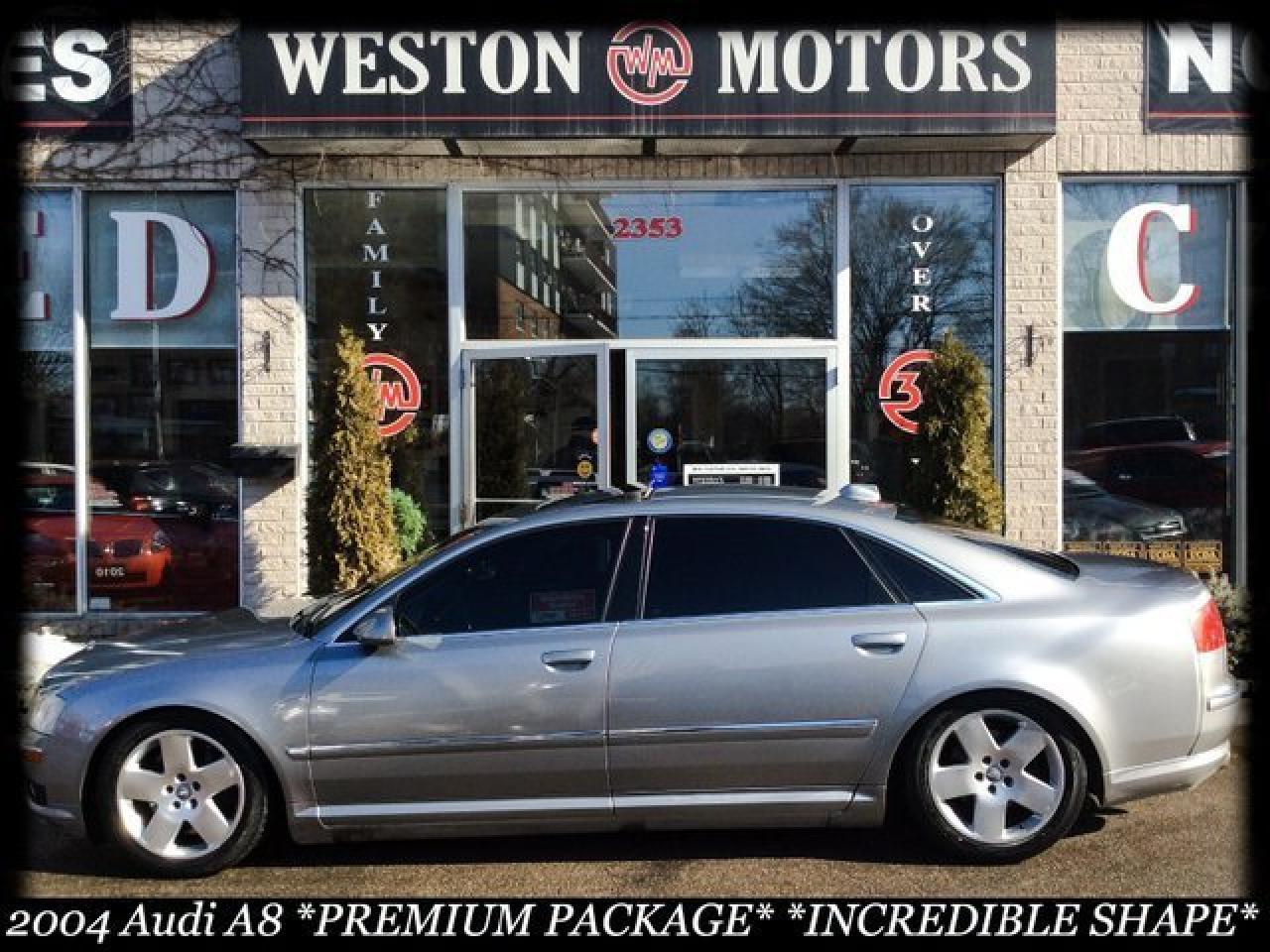 2004 Audi A8 CUSTOM EXHAUST* GR8 SHAPE *LOCAL TRADE* AS IS*