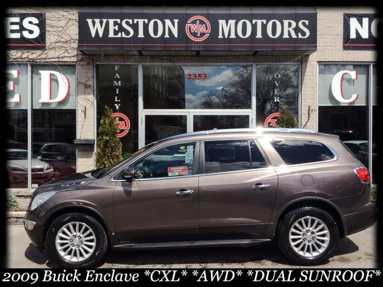 2009 Buick Enclave CXL* AWD* 7 PASS* DVD* LEATHER* DUAL SUNROOF