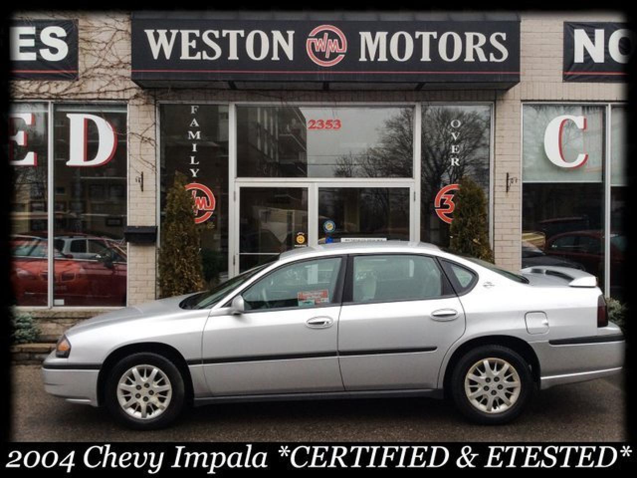 Used 2004 Chevrolet Impala FULLY LOADED* CERT&ETESTED* MUST SEE for sale in Toronto, ON