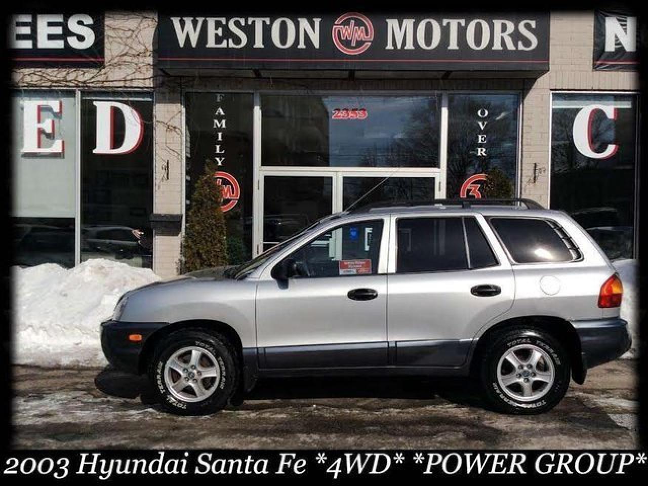 Used 2003 Hyundai Santa Fe 4WD* POWER GROUP* CERT&ETESTED* A MUST SEE for sale in Toronto, ON