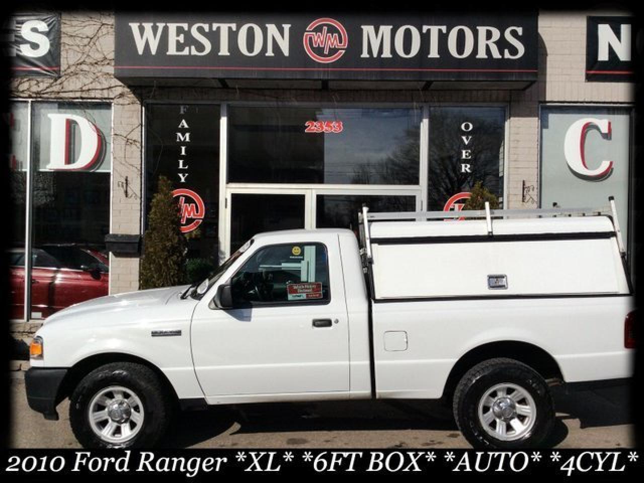 2010 Ford Ranger XL* 4CYL* 6FT BOX* AUTO* LOW KMS!!* NEW TIRES