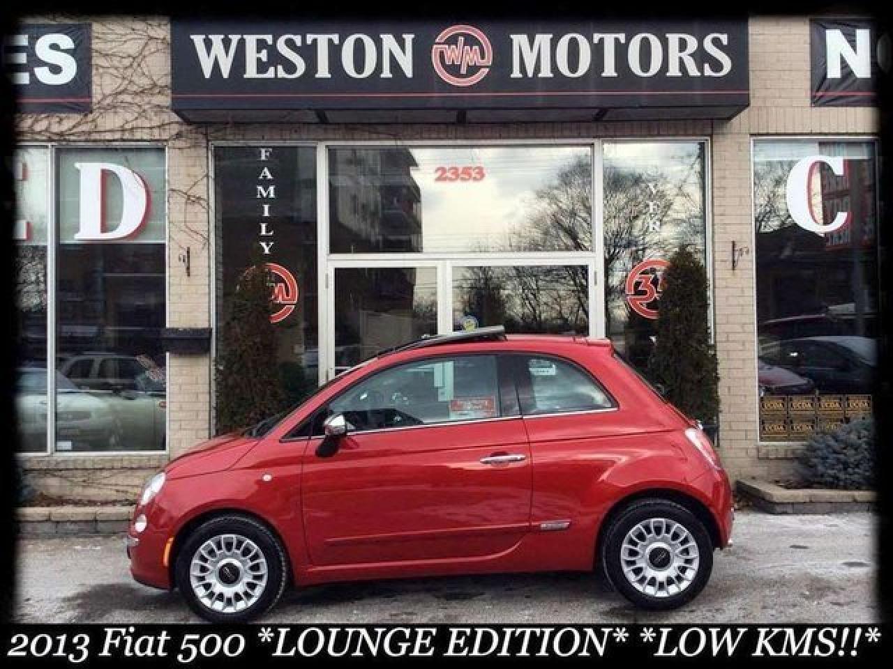 Used 2013 Fiat 500 LOUNGE EDTN* LEATHER* SUNROOF* NAVI* HTD SEATS for sale in Toronto, ON