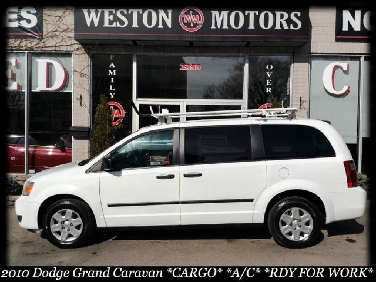 2010 Dodge Grand Caravan CARGO* A/C* FULLY LOADED* SHELVING/ROOF RACKS