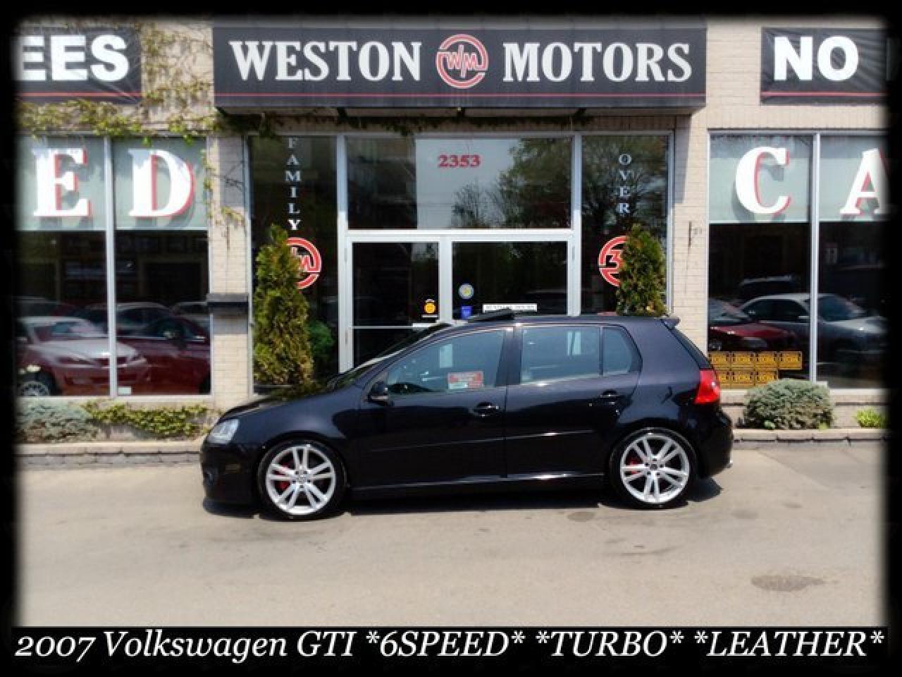 2007 Volkswagen GTI GTI* 6SPD* TURBO* LEATHER* SUNROOF