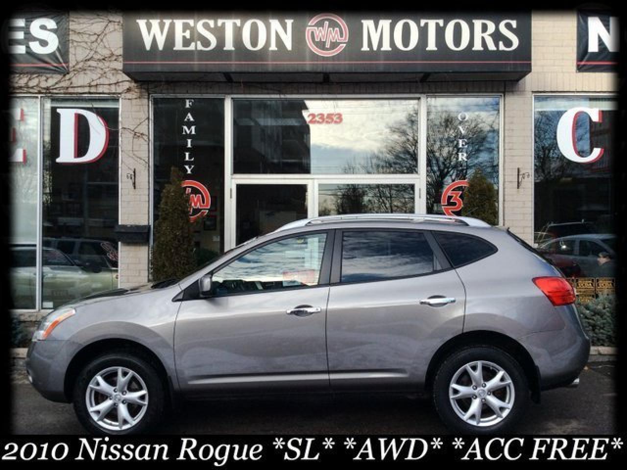 2010 Nissan Rogue SL* AWD* ACC FREE* GREAT SHAPE* HTD SEATS