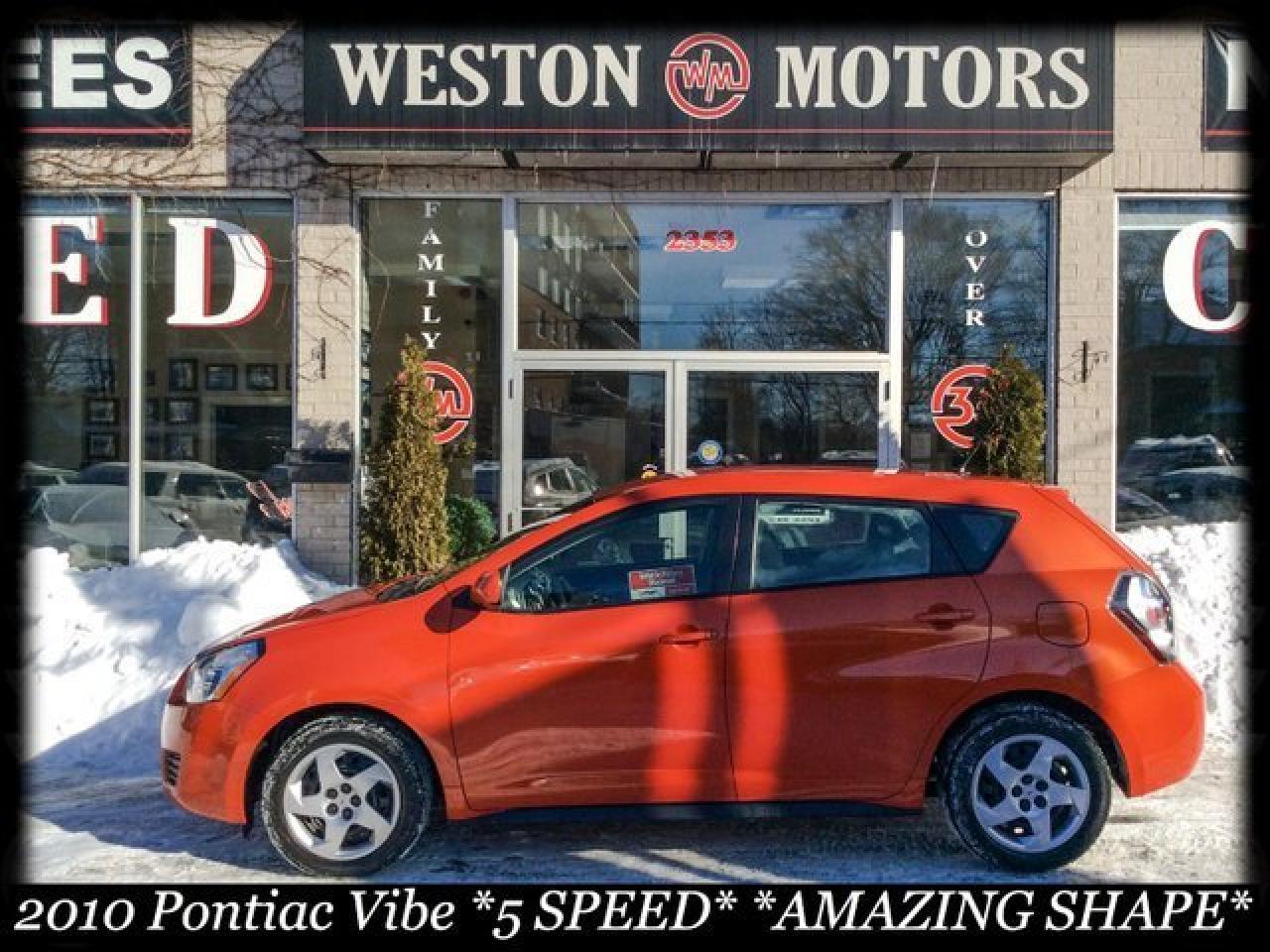 2010 Pontiac Vibe WOW! ONLY 59 KMS!* 5 SPD* FULLY LOADED* AMAZING SHAPE