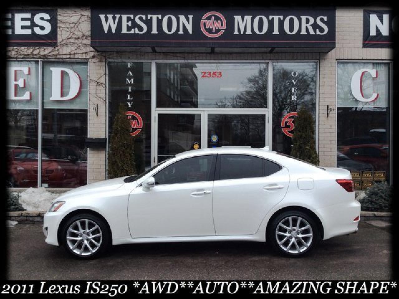 2011 Lexus IS 250 AWD* AUTO* PEARL WHITE* FULLY LOADED