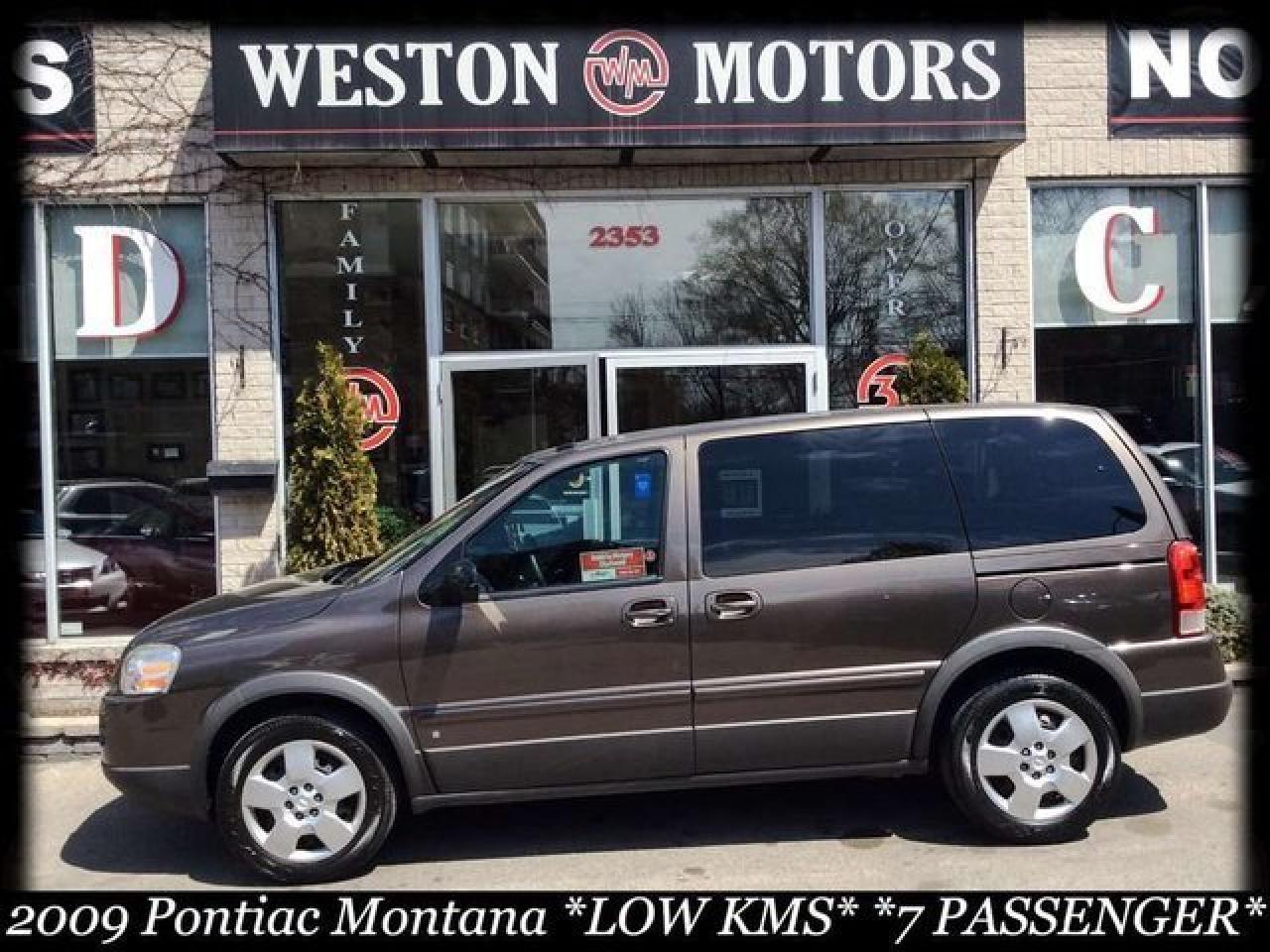 2009 Pontiac Montana Sv6 LOW KMS!* GREAT FAMILY MOVER* CAPTAIN CHAIRS*