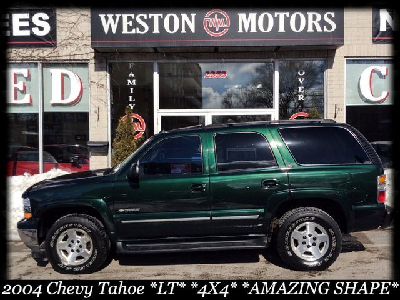 Used 2004 Chevrolet Tahoe LT* 4X4* LOW KMS!!* TOW PKG* LEATHER* SUNROOF for sale in Toronto, ON