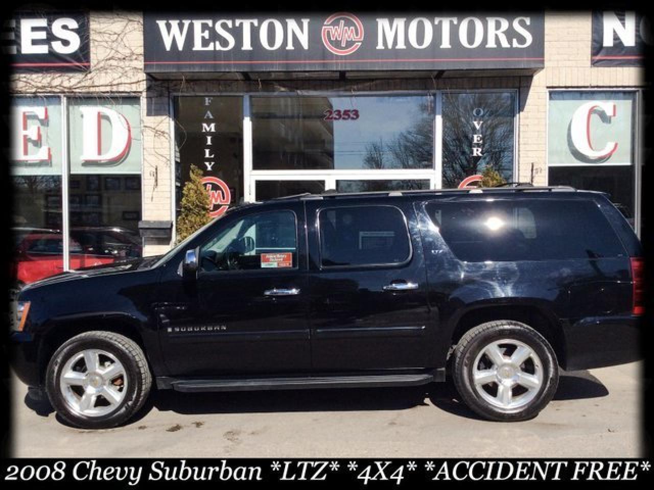 2008 Chevrolet Suburban 1500 LTZ* 4X4* LEATHER* SUNROOF* DVD* ACC FREE* FULLY LOADED