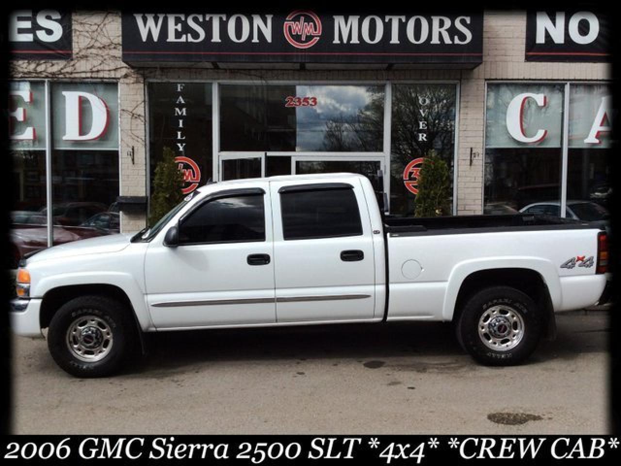 2006 GMC Sierra 2500 SLT* 2500HD* 4X4* CREW CAB* LEATHER* GREAT SHAPE!