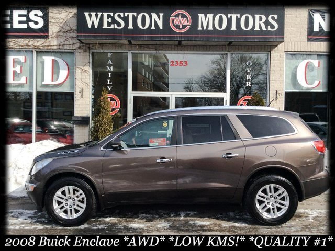 Used 2008 Buick Enclave AWD* LOW KMS!* 7 PASS* DVD* LEATHER* DUAL SUNROOF for sale in Toronto, ON