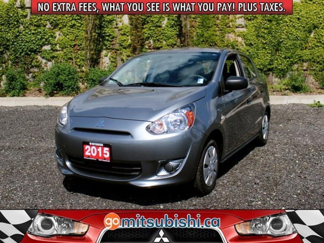 New 2015 Mitsubishi Mirage ES - 0.0% - $2500 (discount) for sale in Carleton Place, ON