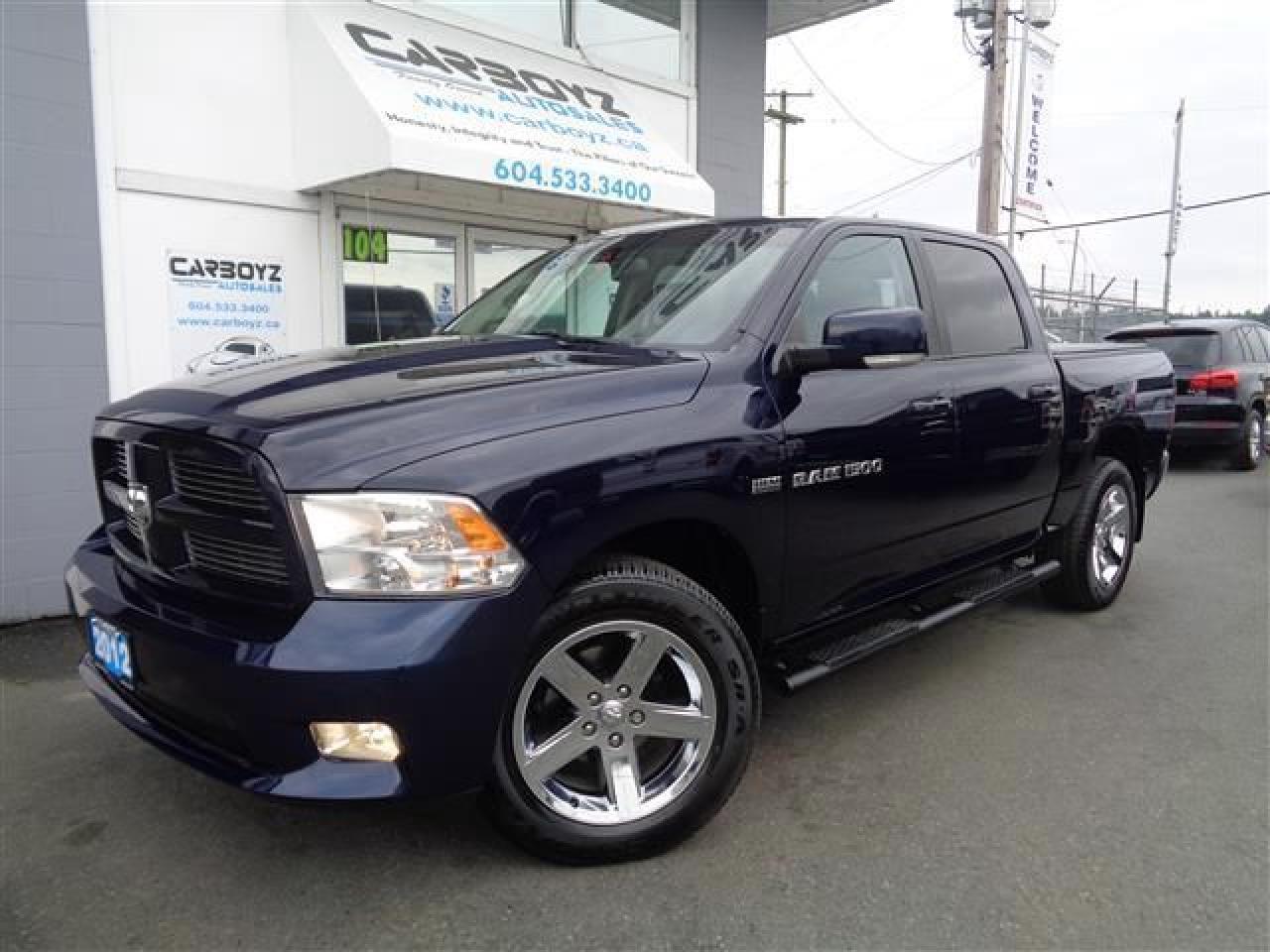 Used 2012 Dodge Ram 1500 Sport 4x4 Crew Cab, Nav, DVD for sale in Langley, BC