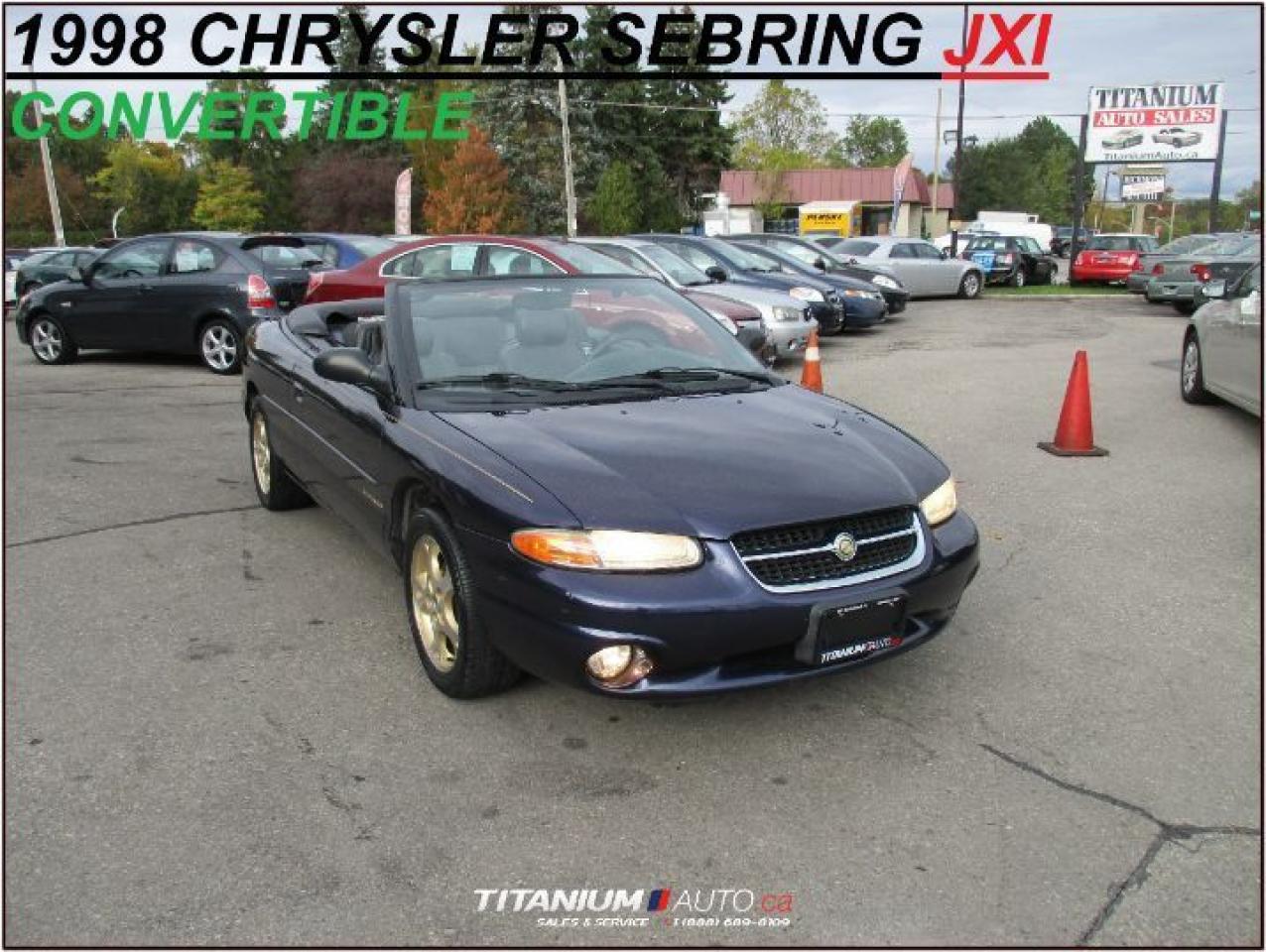 Used 1998 Chrysler Sebring JXI+Convertible+Leather+Fogs+Keyless+Must be SEEN+ for sale in London, ON