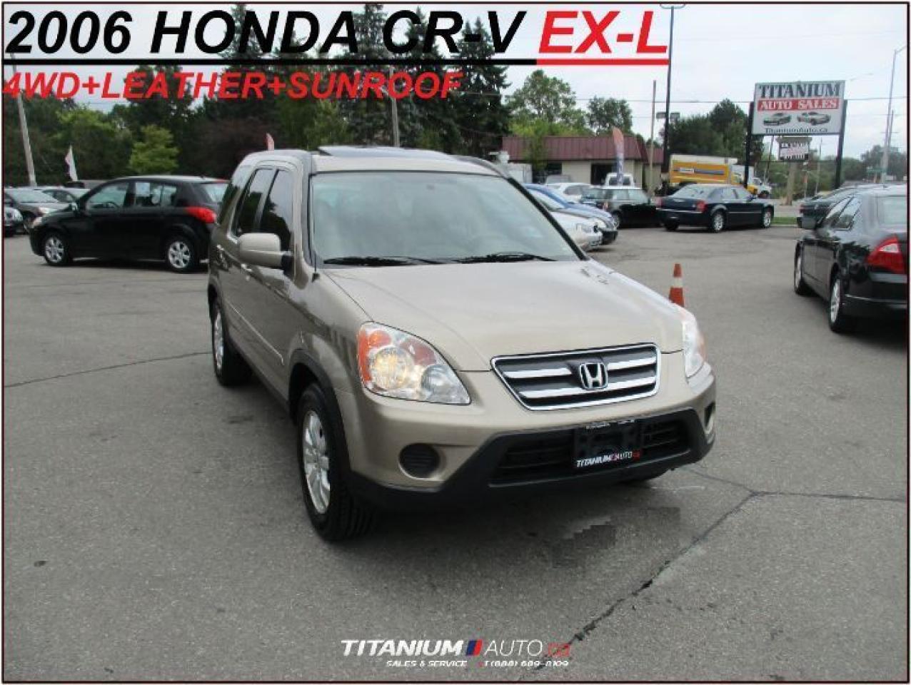 Used 2006 Honda CR-V EX-L+4WD+Heated Leather Seats+Srunroof+New Tires & for sale in London, ON