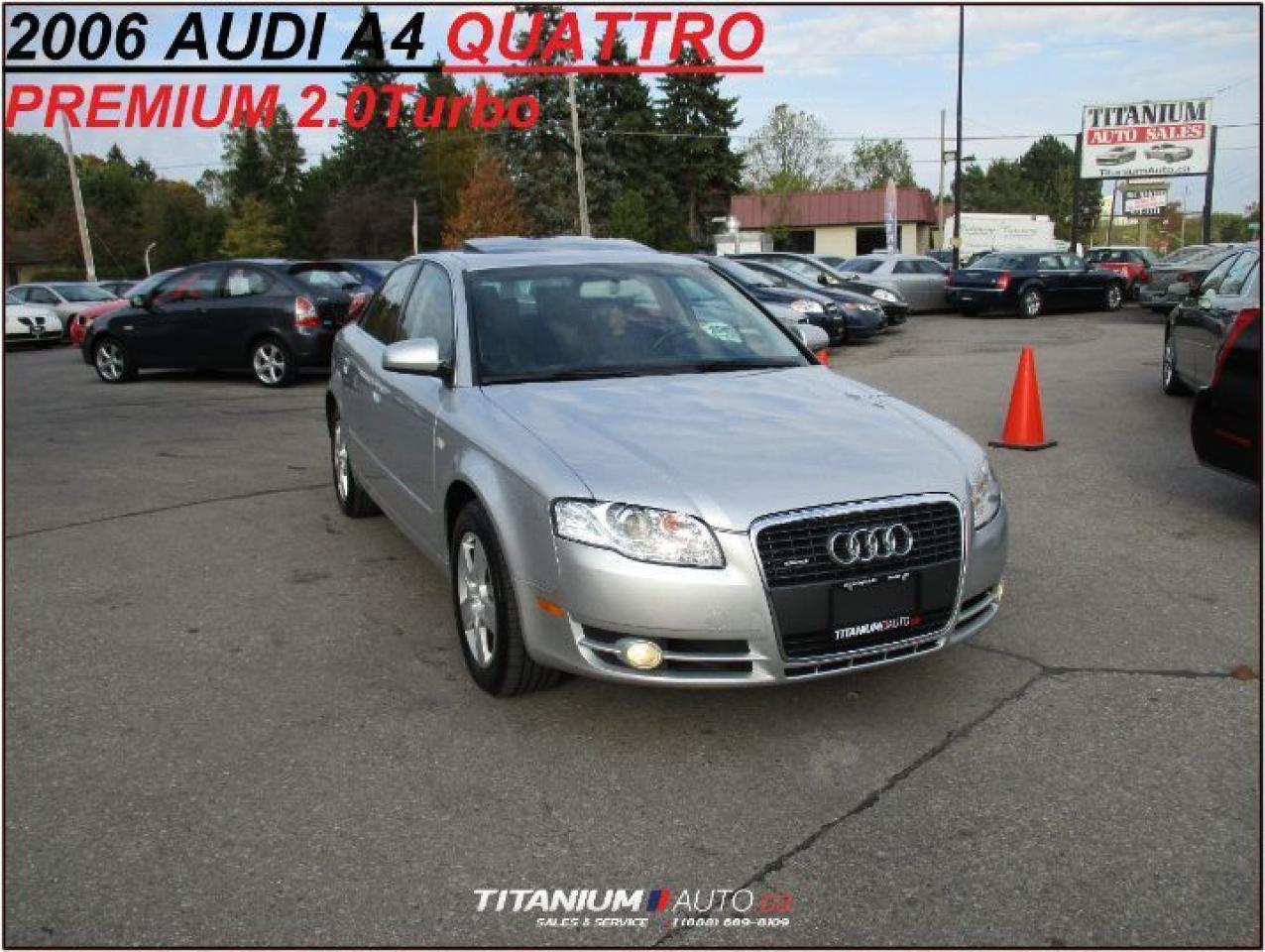 Used 2006 Audi A4 Premium+2.0Turbo+Quattro+Sunroof+Heated Leather for sale in London, ON