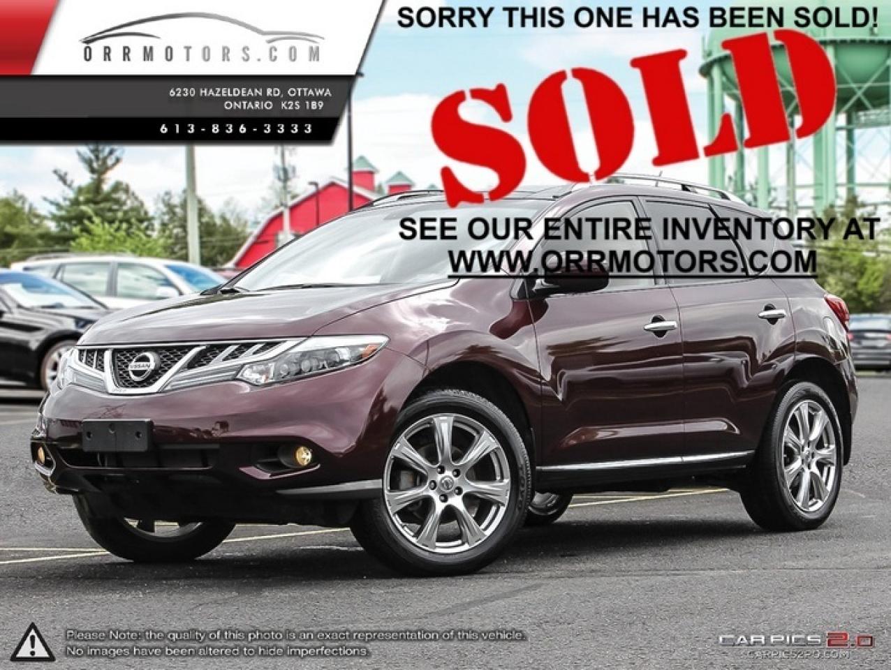 Used 2013 Nissan Murano Platinum AWD for sale in Stittsville, ON