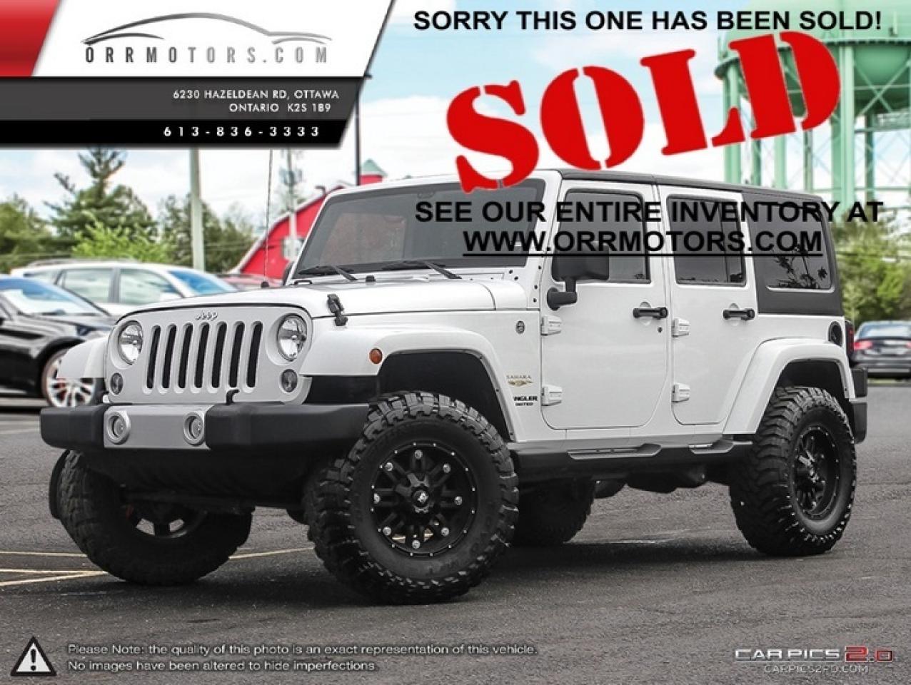 Used 2014 Jeep Wrangler Unlimited Sahara 4WD for sale in Stittsville, ON