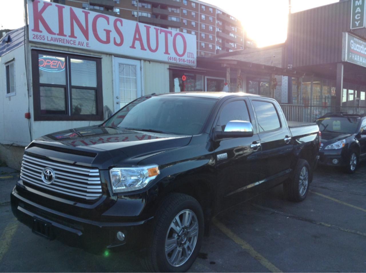Used 2015 Toyota Tundra Platinum, 4X4, leather, nav, backup cam for sale in Kemptville, ON
