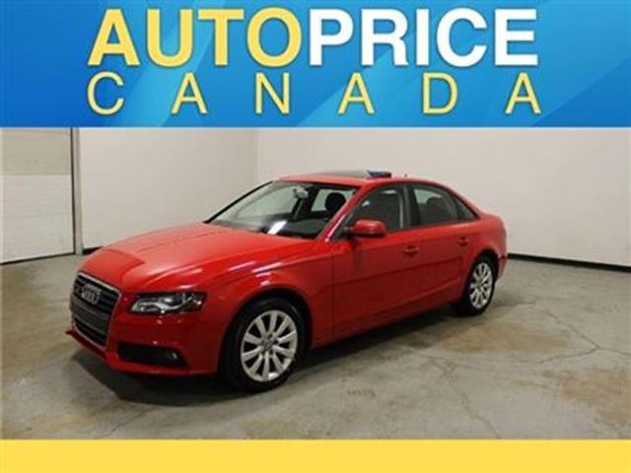 Used 2012 Audi A4 PREMIUM PKG QUATTRO MOONROOF for sale in Mississauga, ON