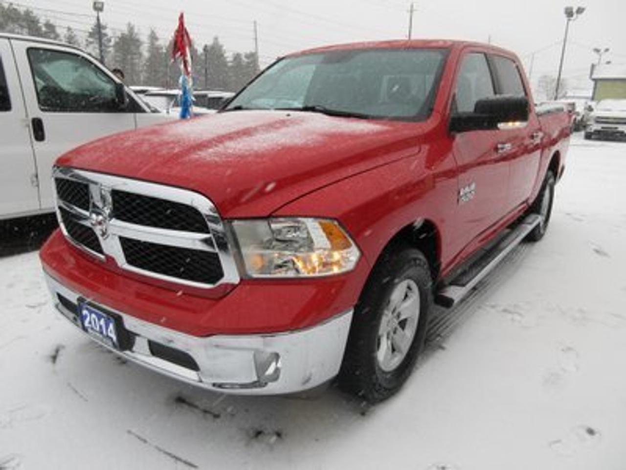 2014 Dodge Ram 1500 LOADED SLT MODEL 5 PASSENGER 4X4.. CREW.. SHORTY.. FACTORY WARRANTY..