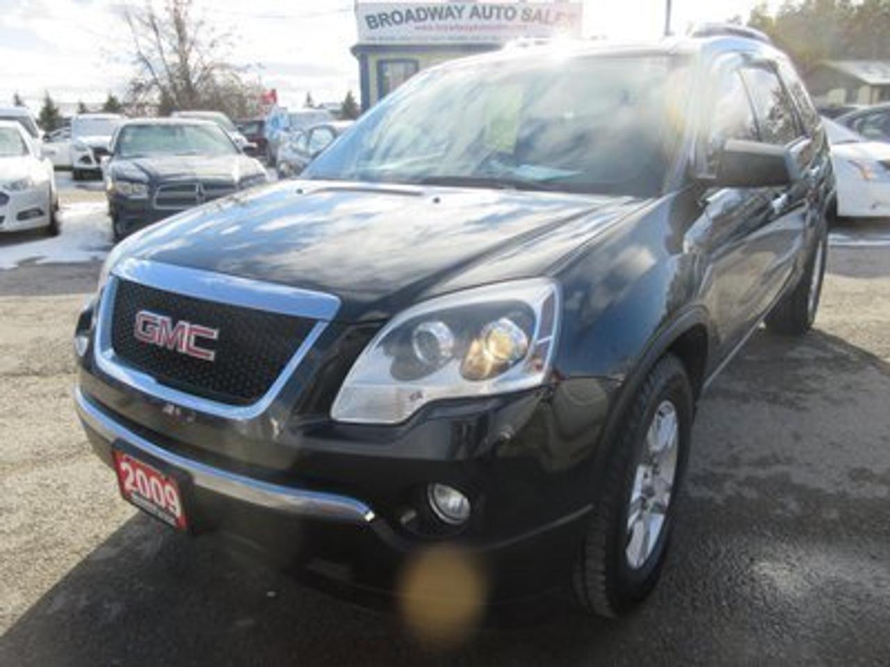 2009 GMC Acadia POWER EQUIPPED SLE MODEL 7 PASSENGER ALL WHEEL DRIVE.. CAPTAINS.. 3RD ROW..