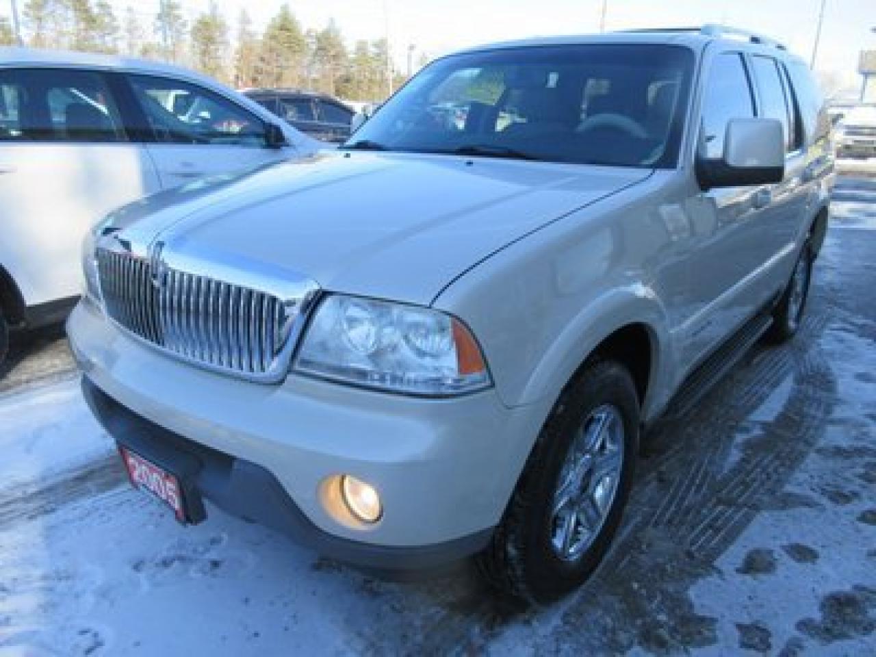 Used 2005 Lincoln Aviator LOADED 'LUXURY EDITION' 7 PASSENGER AWD.. CAPTAINS.. 3RD ROW.. DVD.. NAV.. LEATHER.. for sale in Bradford, ON