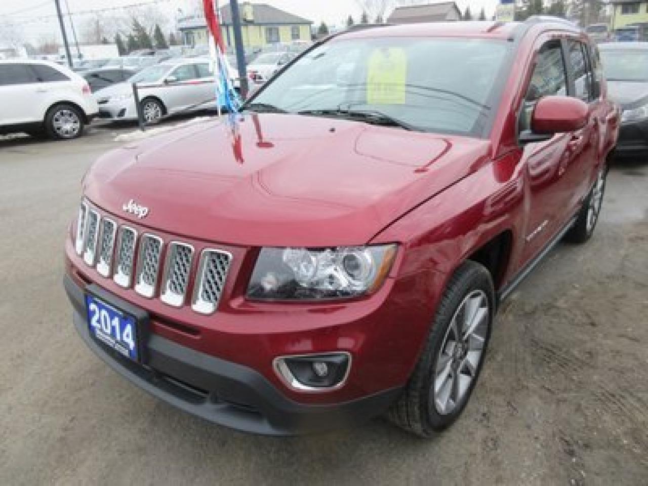 Used 2014 Jeep Compass LOADED LIMITED EDITION 5 PASSENGER 4X4.. LEATHER.. HEATED SEATS.. SUNROOF.. for sale in Bradford, ON