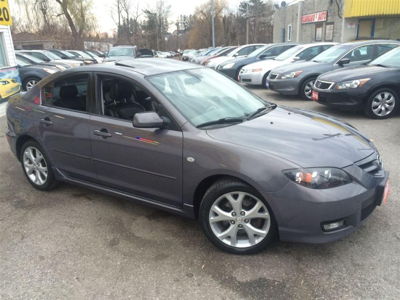Used 2008 Mazda Mazda3 GT/ AUTOAIR / LEATHER / ROOF / ALLOYS for sale in Scarborough, ON