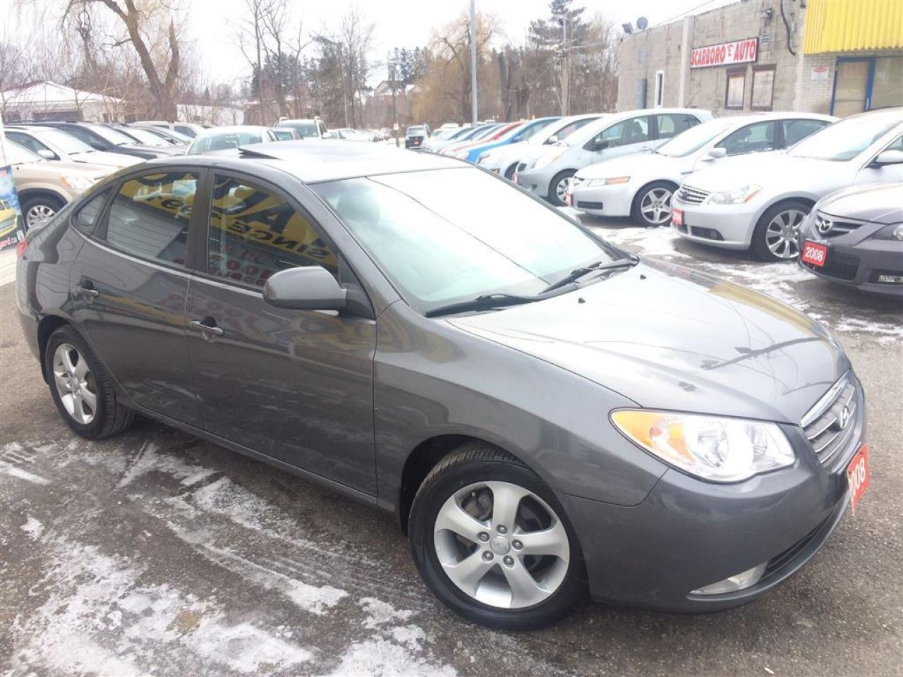 Used 2008 Hyundai Elantra Limited / AUTO / LEATHER / ROOF / ALLOYS for sale in Scarborough, ON