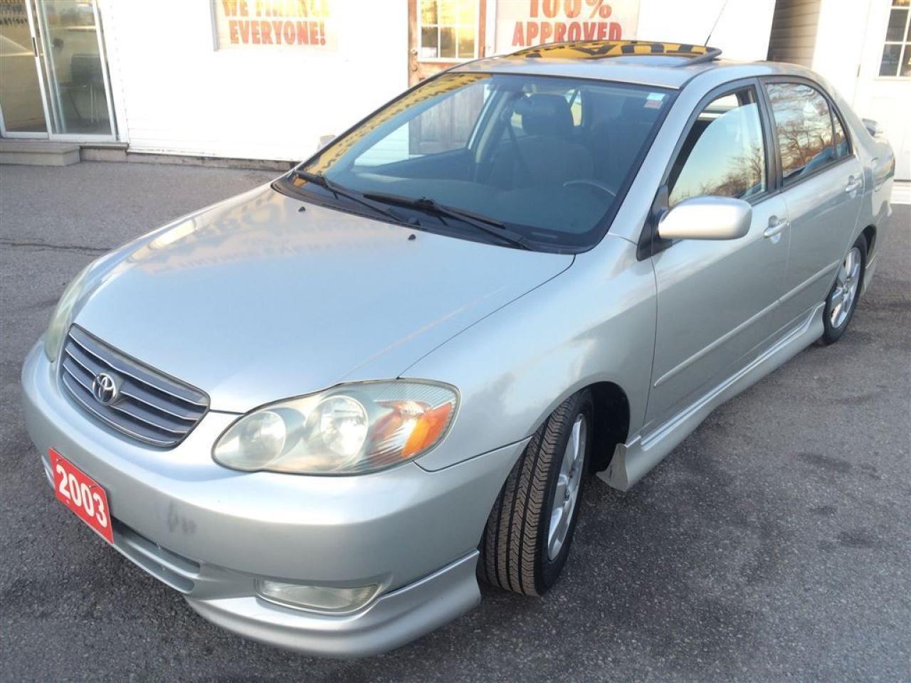 Used 2003 Toyota Corolla Sport / AUTOAIR / PWR ROOF / SPOILER / ALLOYS for sale in North York, ON