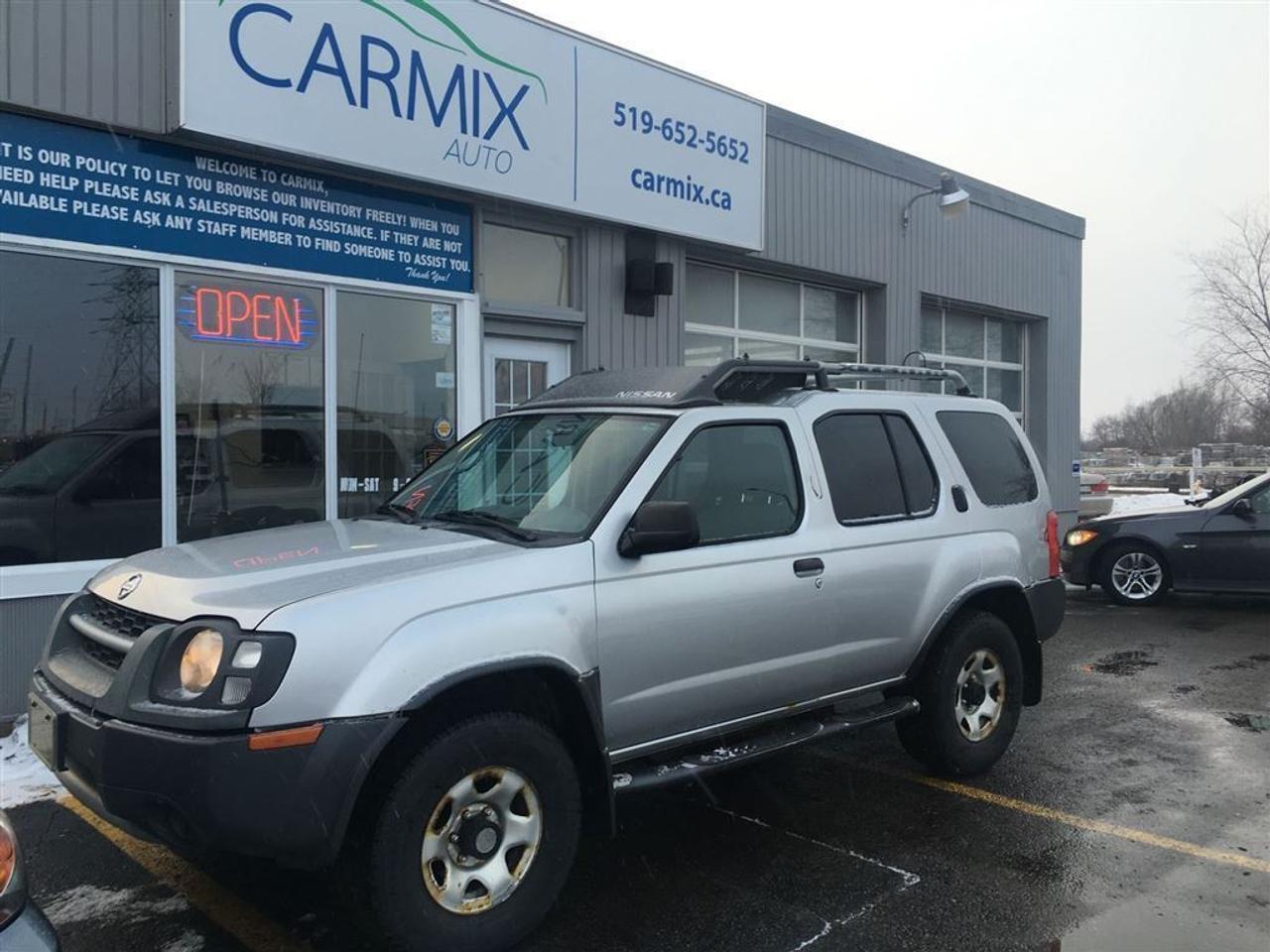 This bad boy has just hit the lot here at CarMix Auto. Drives like a charm! Nissan is known for their great 4x4 system. Unfortunately due to the Mileage and the year of the vehicle it will be sold as is. GREAT COLOUR COMBO! This vehicle does come with dvd! For more information about the vehicle, contact a sales representative at 519-652-5652     &ldquo;This vehicle is being sold &ldquo;as-is,&rdquo; unfit, not e-tested and is not represented as being  in road worthy condition, mechanically sound or maintained at any guaranteed  level of quality. The vehicle may not be fit for use as a means of transportation and  may require substantial repairs at the purchaser&rsquo;s expense. It may not be possible to  register the vehicle to be driven in its current condition.&rdquo;