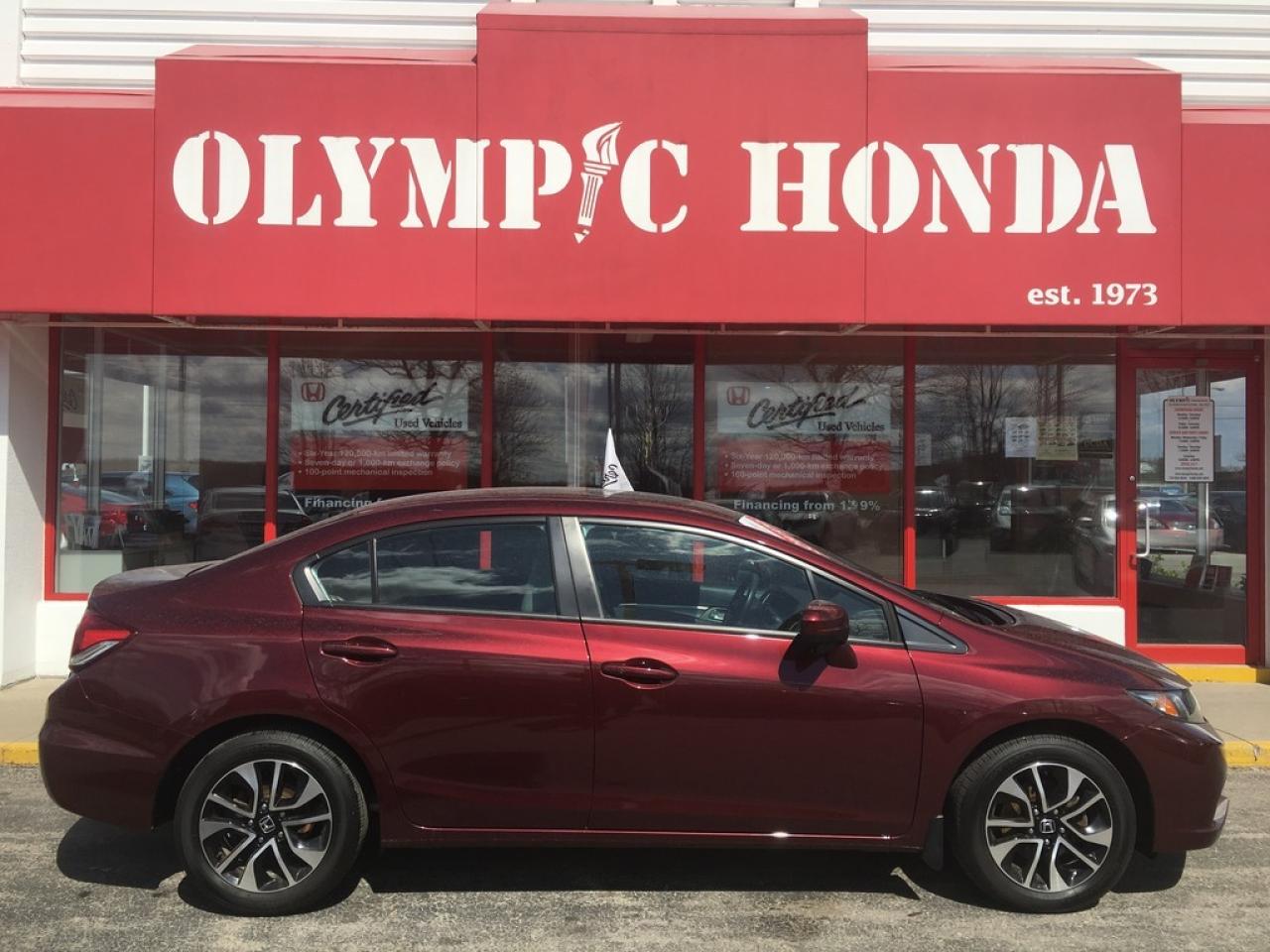 Used 2014 Honda Civic EX | RearView Camera | Econ | Moonroof | for sale in Guelph, ON
