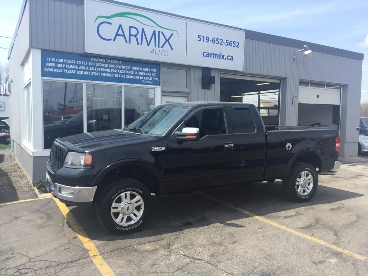 4x4 Lariat! Great condition, leather, sunroof etc wont  last long! Contact our sales team now 519 652 5652.                                           .?This vehicle is being sold ?as-is,? unfit, not e-tested and is not represented as beingin road worthy condition, mechanically sound or maintained at any guaranteed level of quality. The vehicle may not be fit for use as a means of transportation and may require substantial repairs at the purchaser?s expense. It may not be possible to register the vehicle to be driven in its current condition.?