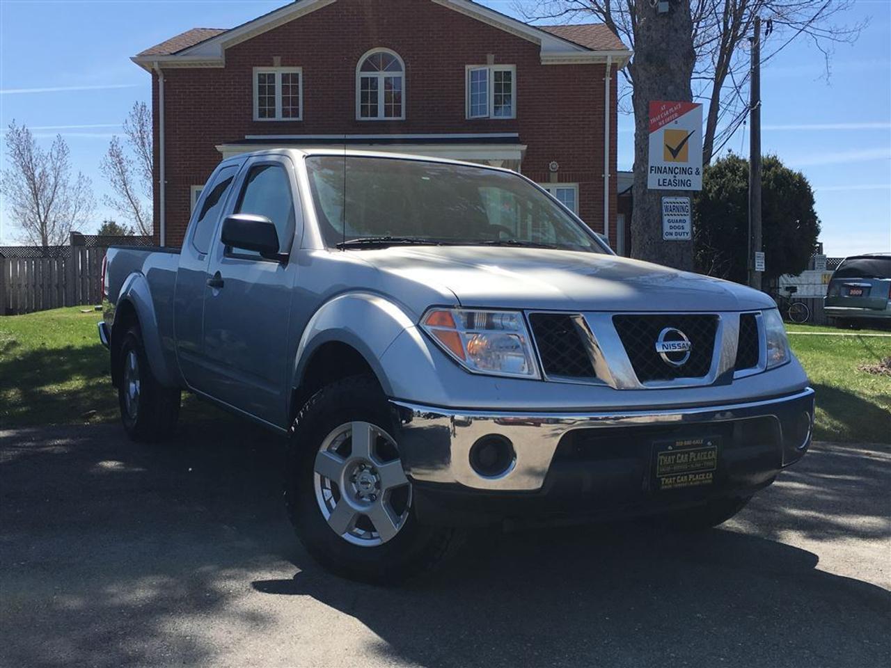 Check out the 2008 Nissan Frontier King cab automatic transmission 4x4 with a 2.5 litre engine and 247 kilometers with a short box. Featuring cruise control alloy wheels Heated mirrors and a traction control system. CD player w USB input so you can play your favourite music any where you go as well as tinted windows keyless entry w alarm and all power door locks mirrors windows. Stop in or apply online today.Vehicle is sold Safety and Emission Tested. HST and Licensing is extra.That Car Place in business for over 27 years since 1989 Voted #1 Best Used Car Dealership in London Ontario for 2014 & 2015 & 2016 Top Choice Award for 2015 & 2016 as well as Londons Readers Choice Award 2014 & 2015. That Car Place holds a solid A Better Business Bureau rating and achieved the most likes on all Social Media ever in the used car dealership industry. That Car Place uses an exclusive third party tool that accurately prices and monitors vehicle prices competitively to guarantee customers best value. That is right NO NEED FOR HAGGLING! No Hidden admin fees. No gimmicks just honesty and integrity at no additional charge.We make the buying process Simple and StressFree our reviews speak for themselves.Google httpswww.google.cawebhpsourcedchromeinstant&ion1&espv2&ieUTF8#qthat%20car%20place&lrd0x882ef3f1a412803b0x4ac067228e36535c1Dealer Rater httpwww.dealerrater.cadealerThatCarPlacereview43090N49.com httpswww.n49.combiz108920thatcarplaceonlondon443exeterrdBBB httpwww.bbb.orgwesternontariobusinessreviewsautodealersusedcarsthatcarplaceinlondonon17190customerreviewsCachetyAll vehicles go under an extensive inspection Receive a SemiSynthetic Oillubefilter. Any vehicle with below 50% brakes will be replaced! A detailed Free Car Proof Report is including with every vehicle to present the vehicles history or accidents. Full Safety inspection with 30 days 100% safety related items warranty done by That Car Place along with an Emission test and to top it off with a Full cleanup and Detailing.Our Finance Specialists provides same day approvals and work hard 247 to ensure achieving the lowest interest rate possible best terms and fully open end loans.Minimum qualifications. Whether its Good credit Bad credit No Credit Bankruptcy Proposal Divorce Repossessions $0 down or simply low affordable payments we can get it done for you. Apply securely with confidence at httpthatcarplace.caapplyVisit us ThatCarPlace.ca 443 Exeter Road London Ontario Or call us 519686SALE (7253) Or toll free 18669691999 Or by email sales@thatcarplace.ca**Payments are based off qualifying monthly term $0 down & 4.9% interest. Qualifying term and rate of borrowing varies by lender. Example The cost of borrowing on a vehicle with a purchase price of $10000 at 4.9% over 60 month term is $1499.78. Rates are subject to change without notice.