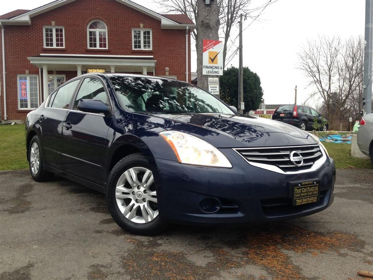 The 2011 Nissan Altima with 73km and 2.5 litre engine with remote start Cruise control antilock brakes and traction control system. For all music lovers there is a CD player w USB input with auxiliary 12v outlet. Air conditioning for those hot summer days heated seats and mirrors for those chilly nights. All power door locks seats windows mirrors and power sunroof. There is telescope steering tilt steering and tinted windows. Drop in and test drive one today.Drive this vehicle for $46 Wkly for 72 months $0 down & 4.9% interest. That Car Place has been in business for over 25 years voted #1 Best Used Car Dealership in London Ontario for 2014 and 2015 Top Choice Award for 2015 as well as Londons Readers Choice Award 2015 winner in 5 different categories including Favourite Domestic and Import Used Car Dealership. That Car Place holds a solid A Better Business Bureau rating and achieved the most likes on social media ever in the used car dealership category. We offer guaranteed customer satisfaction including no price haggle providing delivery anywhere in CANADA! Our reviews speak for themselves. httpthatcarplace.careviews2Our friendly and welcoming environment provides you with the greatest service with no hassle no pressured sales and no obligations. If you are not happy neither are we!With over 150 of quality handpicked vehicles in stock to present the greatest selection and variety. We at That Car Place are committed to achieving a 100% approval with the best interest rates and affordable payments to fit your budget every single time. Our Finance Specialists provides same day approvals and work hard 247 to ensure achieving the lowest interest rate possible best terms and fully open end loans. Minimum qualifications. Whether its Good credit Bad credit No Credit Bankruptcy Proposal Divorce repossessions $0 down or simply low affordable payments we can get it done for you.If That Car Place cannot get you Financing Nobody can... Apply securely with confidence at httpthatcarplace.caapplyVisit us ThatCarPlace.ca at 443 Exeter Road London Ontario or call us 519686SALE (7253) or toll free 18669691999 or by email sales@thatcarplace.ca