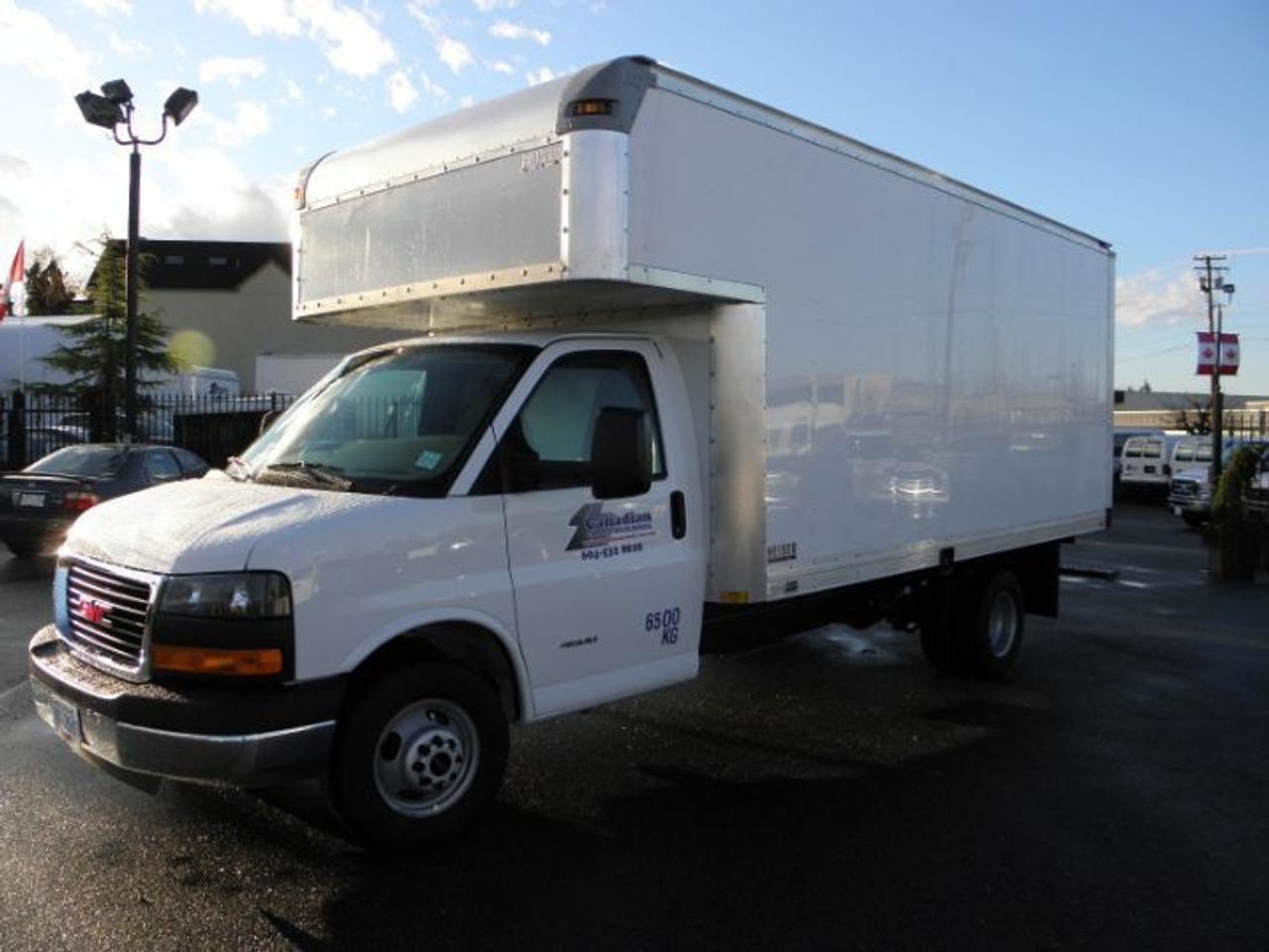 2013 GMC Savana 4500 16 Box truck with Aluminum Ramp, Automatic, Gas, only 52,500kms! Local BC Truck! Come and see this truck!