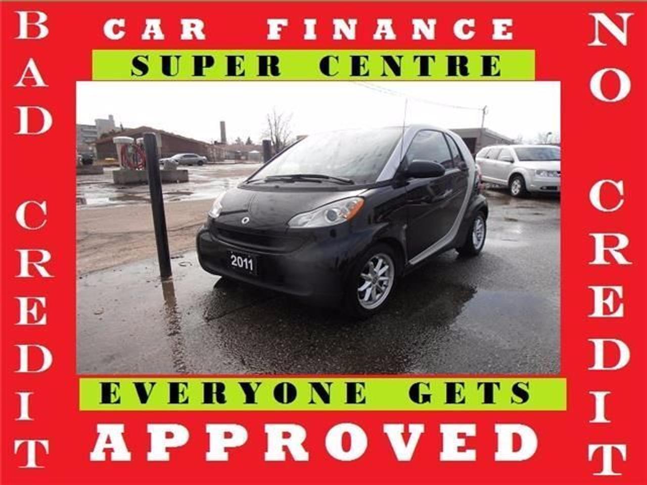 <p>2011 SMART FORTWO PASSION SERIES 2 DOOR COUPE WITH SUNROOF&hellip;COMES WITH ALL THE POWER FEATURES LIKE POWER WINDOWS DOOR LOCKS MIRRORS AIR CONDITION, ALUMINUM RIMS AND MORE.....GOOD ON GAS &hellip;&hellip;YOU PAY PRICE PLUS HST AND LICENSE FEE...&nbsp;</p>
<p>&nbsp;</p>
<p>&bull;&bull;&bull;EASY CAR LOAN CENTRE EVERYBODY GETS APPROVED&bull;&bull;&bull; &nbsp; &nbsp; &nbsp; &nbsp; &nbsp;&nbsp;</p>
<p>&bull;&bull;CONDITIONS APPLY&bull;&bull;</p>
<p>&bull; Certification &nbsp;E-Test Available For $599&nbsp;</p>
<p>&bull; Warranty Available&nbsp;</p>
<p>&nbsp;</p>
<p>&nbsp;&bull;&bull;&bull;&bull;As per OMVIC regulation&hellip;.This vehicle will not be drivable without safety certification and e-test and so we must state this ..Vehicle is not drivable, not certified, and not e-tested, Certification and Emission Is Available for $599&rdquo; &bull;&bull;&bull;&bull;</p>
<p>&nbsp;Proud Member of UCDA & OMVIC &bull;&bull;</p>
<p>&bull; NO ADMINISTRATION FEES&nbsp;</p>
<p>&bull; NO HIDDEN CHARGES&nbsp;</p>
<p>&bull; FINANCING AVAILABLE&nbsp;</p>
<p>&bull; HISTORY PROVIDED&nbsp;</p>
<p>&bull; EXPERIENCE THE DIFFERENCE....DEAL WITH PROFESSIONALS&nbsp;</p>
<p>&nbsp;</p>
<p>&nbsp;&bull;&bull;&bull;&bull;&bull;&bull;&bull;&bull; We are an Easy Car Finance Centre &bull;&bull;&bull;&bull;&bull;&bull;&bull;&bull;</p>
<p>If you are in Bankruptcy&hellip;.Proposal&hellip;..Collections&hellip;..Judgements&hellip;..9 SIN No&hellip;&hellip;Work Permit&hellip;..New Immigrant...or any other bad credit situation&hellip;..We are here to help you get the right financing solution for your desired vehicle.</p>
<p>&bull;&bull;&bull;&bull;Come see why our clients from Brampton, Vaughan, Woodbridge, Thornhill, Richmond Hill, North York, Toronto, Mississauga, Rexdale, North York, East York, Sudbury, Scarborough, Newmarket, Hamilton, Oakville, Aurora, King City, Maple, Orangeville, Etobicoke, Stoney Creek, London, St. Catherines, Niagara Falls, Burlington, Kitchener, Waterloo, Barrie, Guelph, Milton, Pickering, Markham, Ajax, Bolton, Stouffville, Oshawa, Peterborough, Ottawa, Montreal, Kingston, Whitby, Belleville, Bradford, Brantford, Windsor, Sarnia, Ancaster,Woodstock, Cambridge, Waterloo, Kitchener, London, Owensound and the greater GTA area have all chosen CarBazaar Canada in Brampton &bull;&bull;&bull;&bull;&bull;</p>