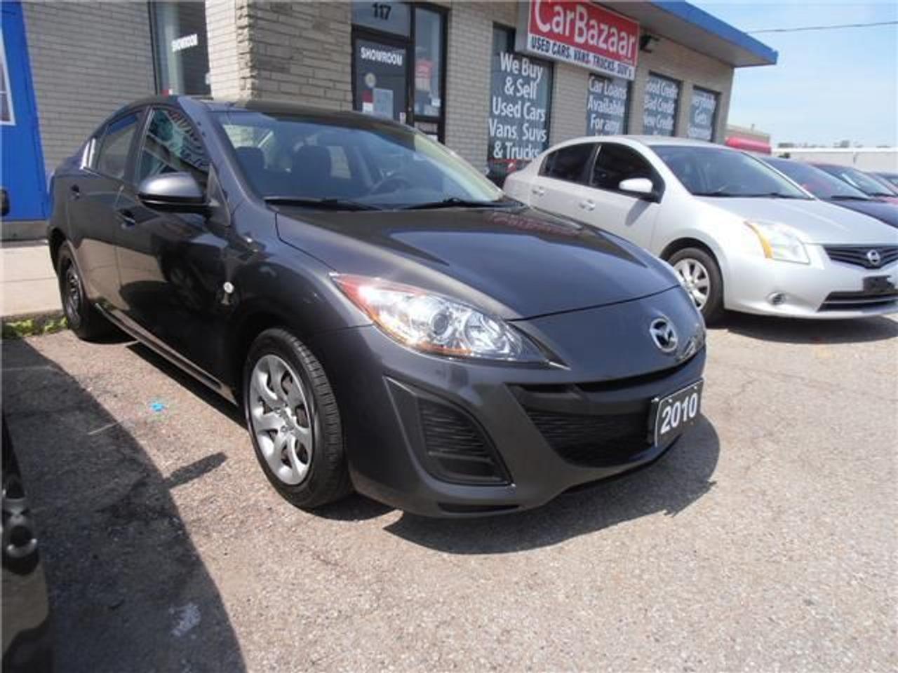 <p>2010 MAZDA MAZDA3 4 DOOR SEDAN .....4 CYLINDER GAS ENGINE ... EQUIPPED WITH AUTOMATIC TRANSMISSION POWER WINDOWS, POWER LOCKS, REMOTE KEYLESS ENTRY, AIR CONDITIONING, CD PLAYER, AND ANTI-LOCK BRAKES.....PAY PRICE PLUS HST AND LICENSE FEE ............ &bull; Certification & E-Test Available &bull; Warranty Available As per OMVIC regulation&hellip;.This vehicle will not be drivable without safety certification and e-test and so we must state this Vehicle is not drivable, not certified, and not e-tested, Certification and Emission Is Available for $599&rdquo; &bull; NO CRAZY ADMINISTRATION FEES &bull; NO HIDDEN CHARGES &bull; FINANCING AVAILABLE &bull; HISTORY PROVIDED &bull; EXPERIENCE THE DIFFERENCE....DEAL WITH PROFESSIONALS ???? We are an Easy Car Finance Centre ???? If you are in Bankruptcy&hellip;.Proposal&hellip;..Collections&hellip;..Judgements&hellip;..9 SIN No&hellip;&hellip;Work Permit&hellip;..or any other bad credit situation&hellip;..We are here to help you get the right financing solution for your desired vehicle&hellip;.. ???? We specialize in ???? &bull; Bad Credit Auto Loans &bull; Getting a Car Loan with Bad Credit &bull; Finding a Car Loan After Bankruptcy</p>