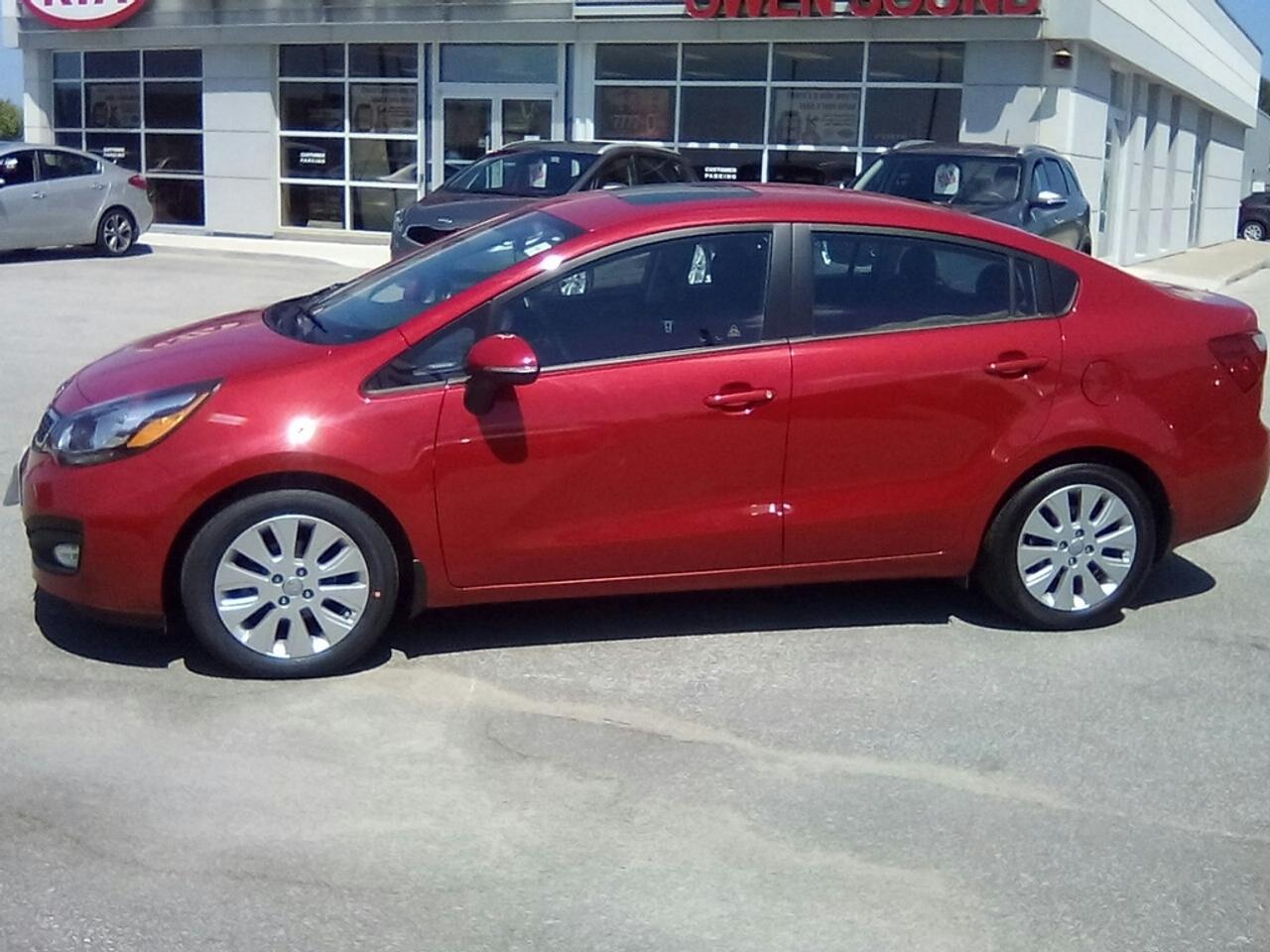 Kia Owen Sound is proud to offer for sale a 2015 Kia Rio EX with 39620 kms for $14990.00 plus HST & Lic. This vehicle is a former daily rental unit in excellent condition.<br type=_moz />