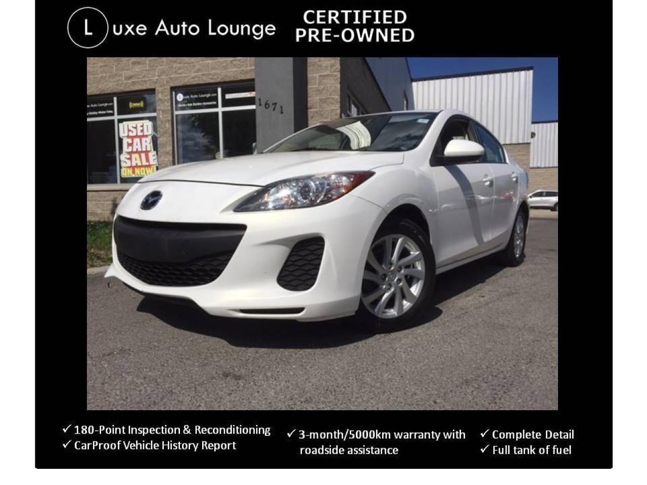 Used 2012 Mazda Mazda3 GX - ALLOYS, BLUETOOTH, POWER GROUP, LOADED!! for sale in Ottawa, ON