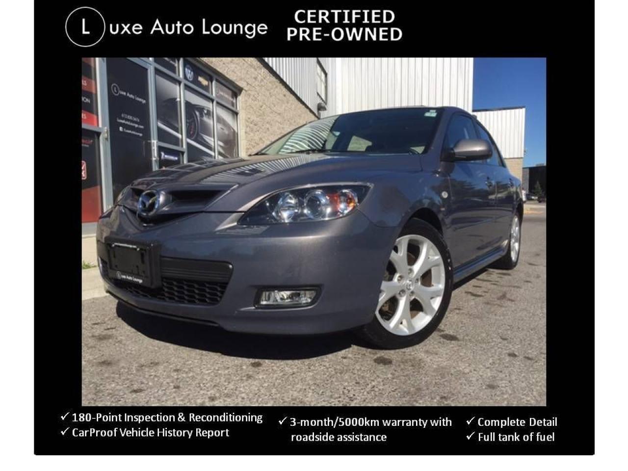 Used 2008 Mazda 3 GS GT - LUXURY PKG, BOSE, LEATHER, SUNROOF, HTD SEATS for sale in Ottawa, ON